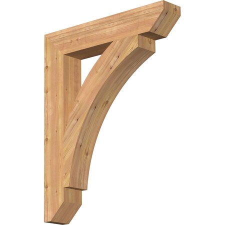 Ekena Millwork Thorton Slat Smooth Bracket, Western Red Cedar, 5 1/2"W x 32"D x 40"H BKT06X32X40THR06SWR